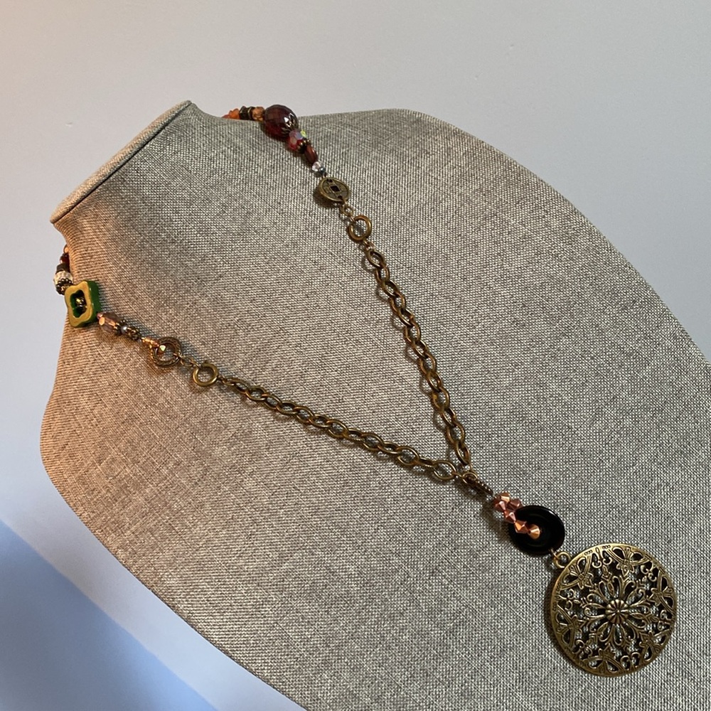 Mixed Media Statement Necklace